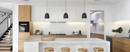White themed kitchen — Electrician in Darwin, NT